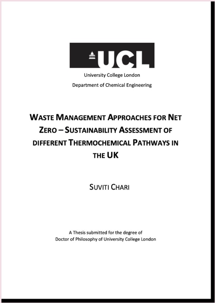 UCL Discovery page for Suviti Chari PhD thesis